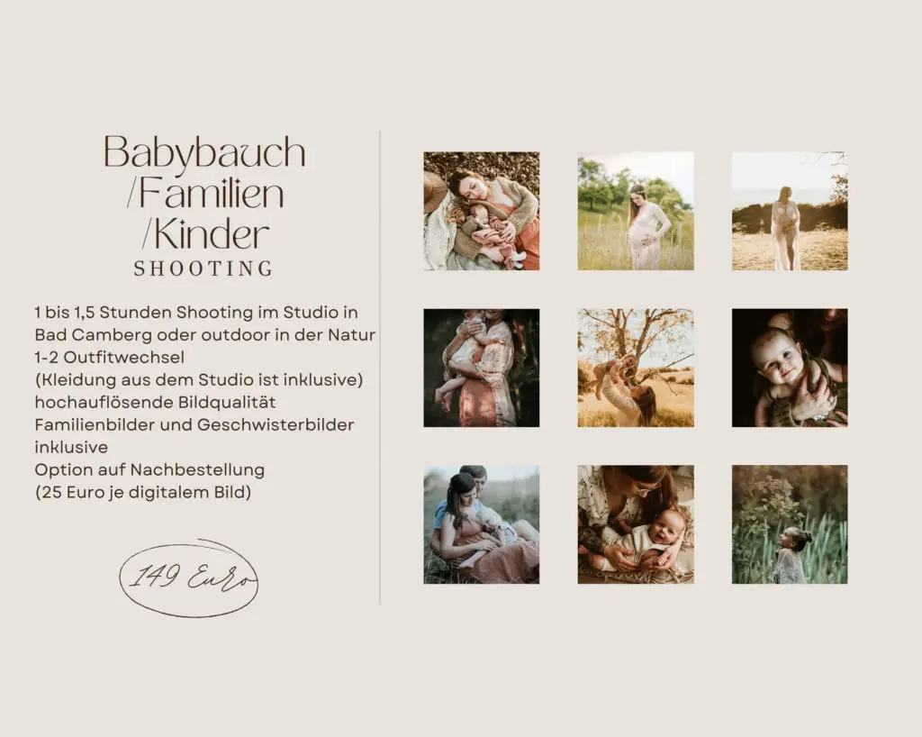 Preisliste Babyfotografie Limburg